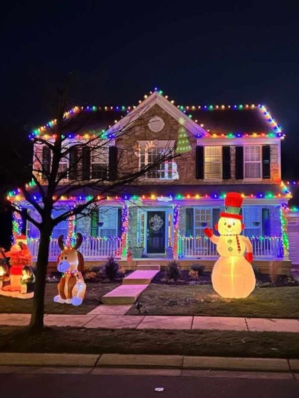 Christmas Light Installation in Carney